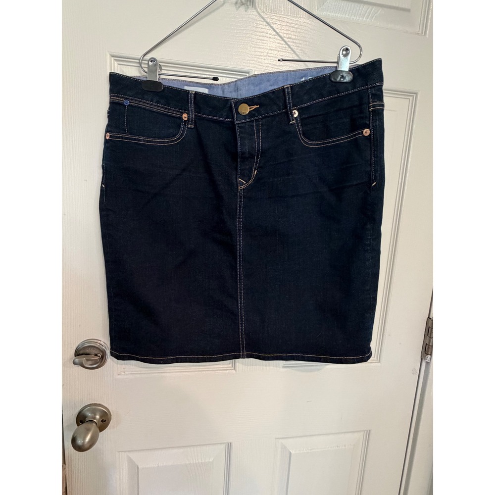 Gap 1969 Dark Wash Denim Pencil Skirt Indigo Blue Size 32/14 Mens Women